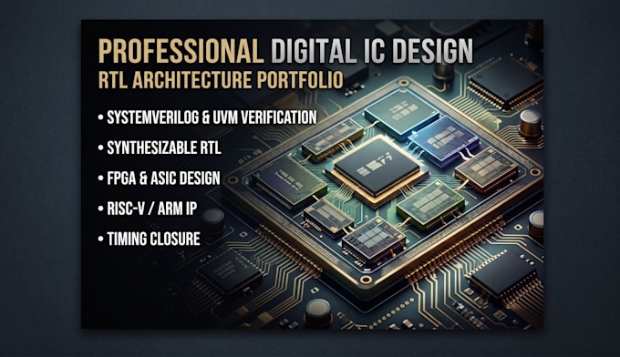 design custom rtl logic in verilog and system verilog