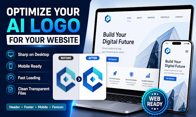 optimize your ai generated logo for your website