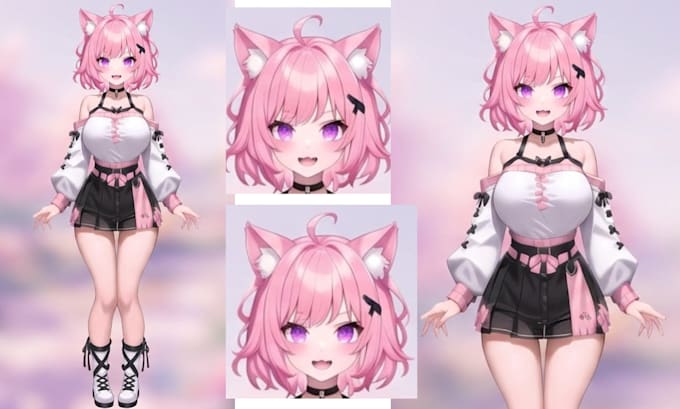 do realistic 3d vtuber avatar vroid model vrm fbx face tracking animaze vseeface
