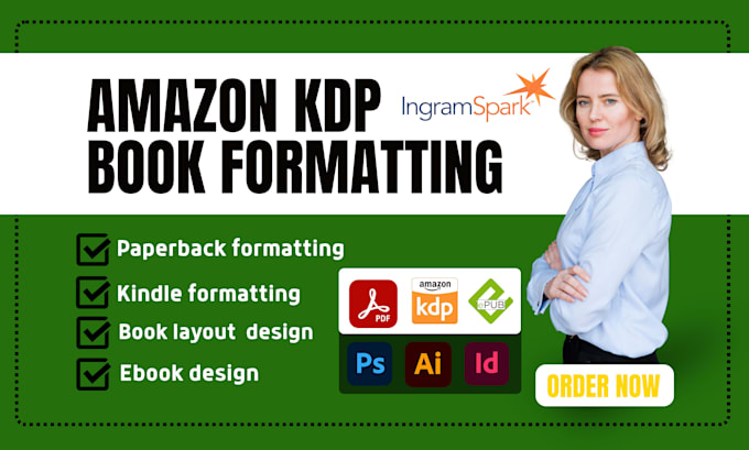 paperback book formatting book, ebook layout design amazon kdp ingramspark