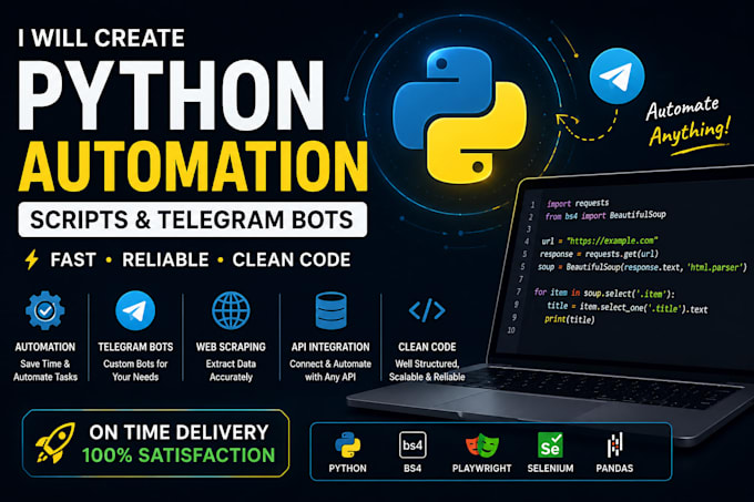 develop python scripts for automation