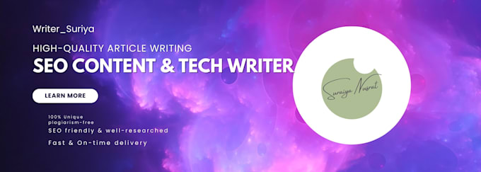 write SEO optimized tech articles and block post