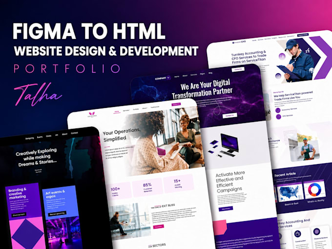 convert figma to HTML PSD to HTML or xd to HTML CSS responsive website