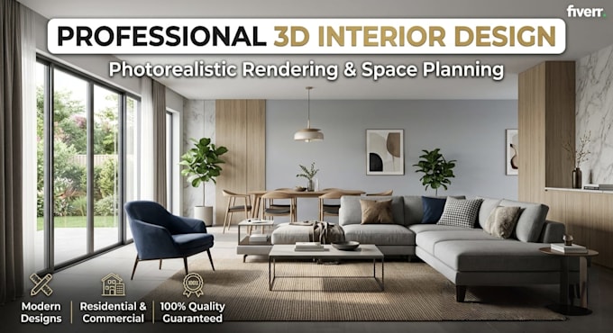 create realistic 3d house and interior designs