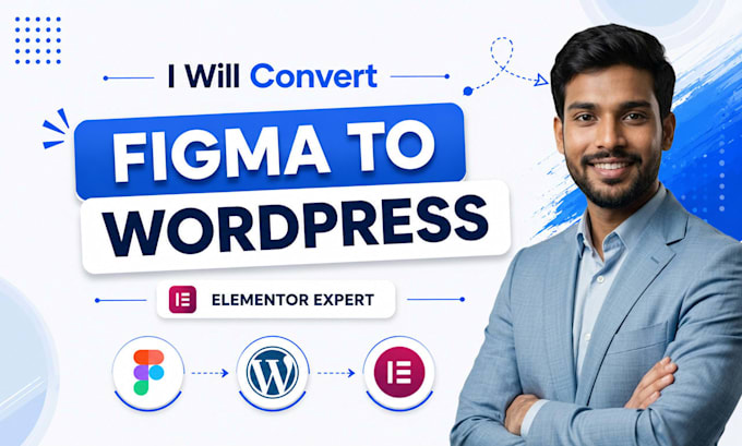 convert figma to elementor or figma to wordpress website