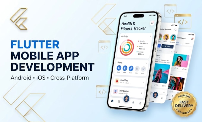 be your flutter developer for android and ios apps