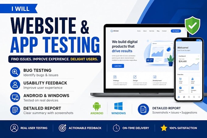 test your website or app and give feedback