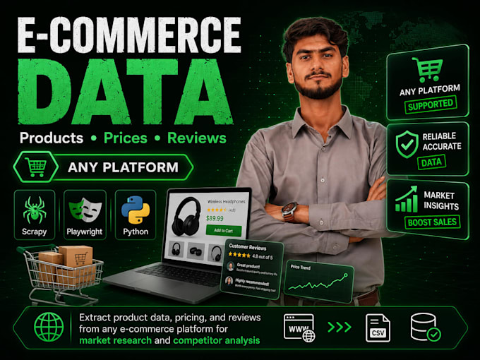 scrape product data and prices from any ecommerce website
