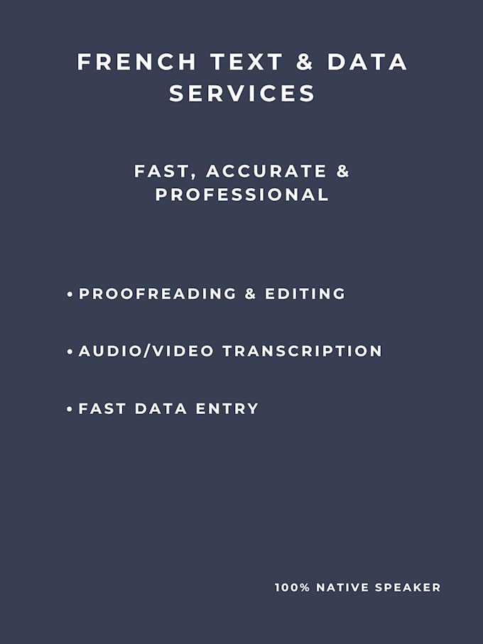 proofread, edit and perfect your french documents