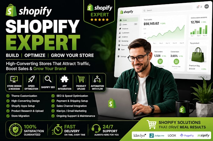 design shopify store for you