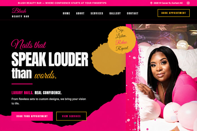 build a fast one page business website for new start ups