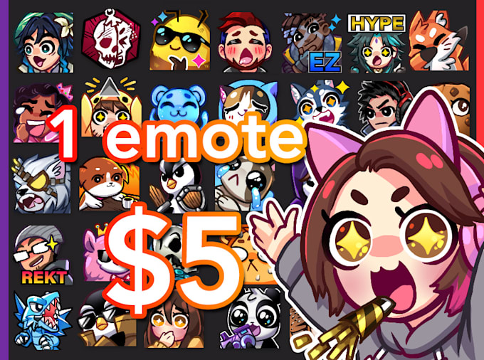 draw charming emotes and badges