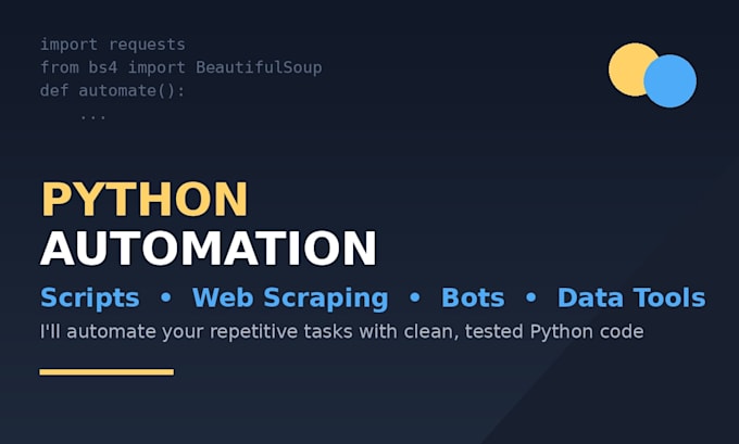 build python automation scripts and webscrappers for you