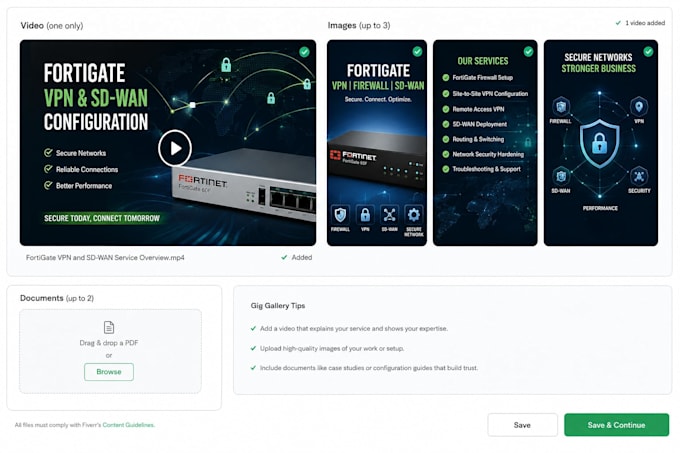 set up fortigate firewall VPN and sd wan