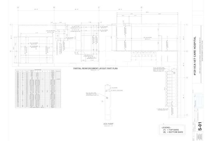 produce rebar structural shop drawings and technical construction drawings