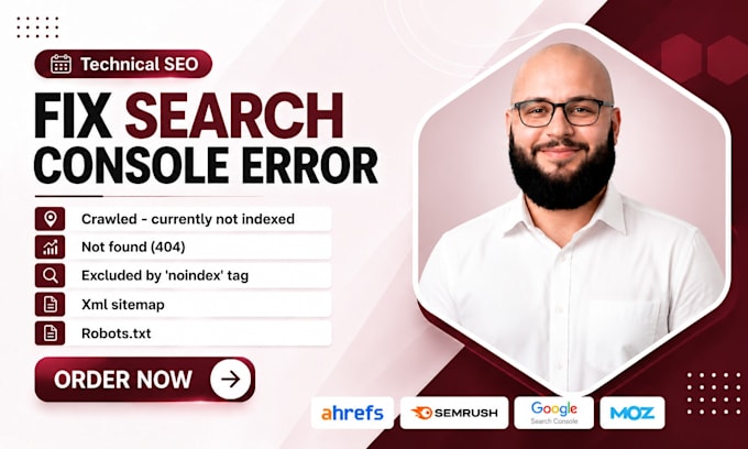 fix google search console errors, indexing issues and website SEO problems