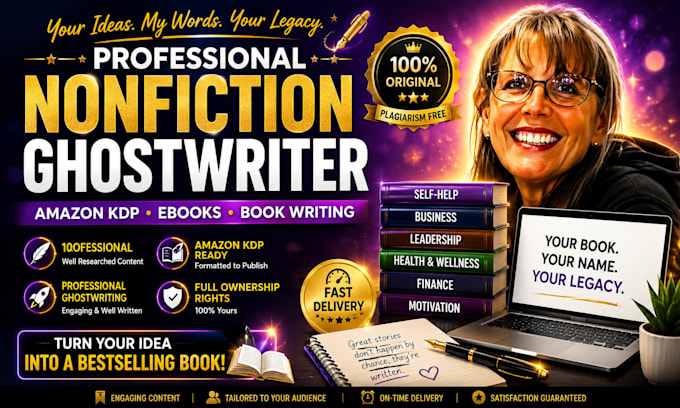 ghostwrite nonfiction ebook for amazon KDP
