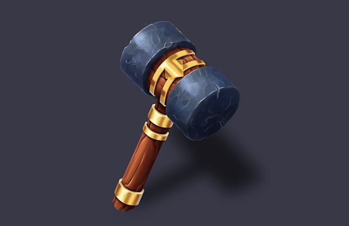draw custom 2d game icons props asset