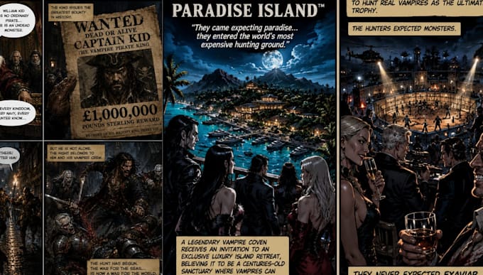 draw comic book illustration, graphic novel and comic art