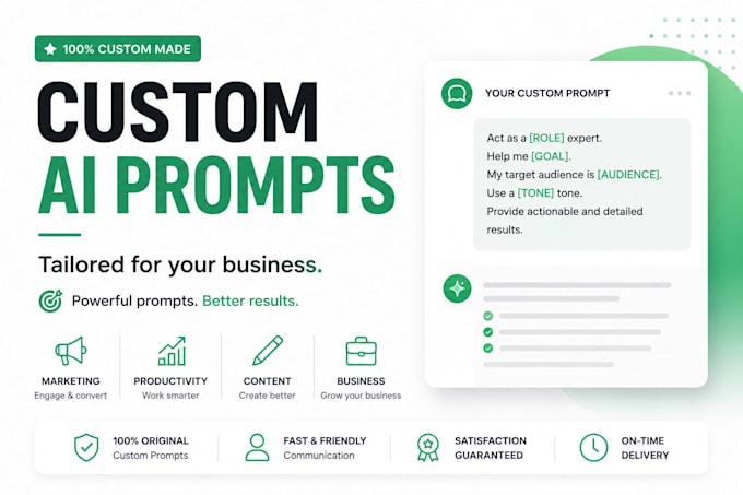 write custom chatgpt prompts for your business