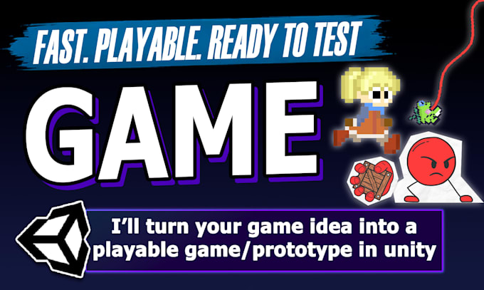 develop a playable 2d game prototype in unity