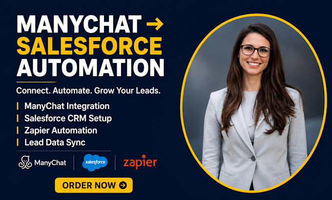 integrate manychat with salesforce CRM using zapier