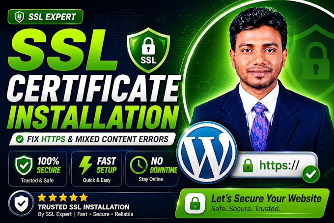 install SSL certificate and fix mixed content