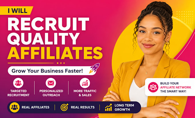 recruit affiliates and influencers for your saas or affiliate program