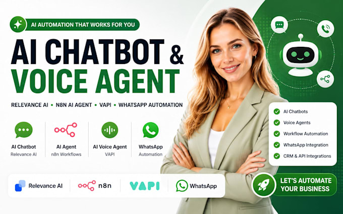 build relevance ai chatbot, n8n ai agent ai voice agent vapi whatsapp automation