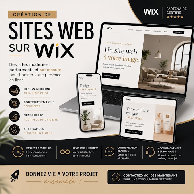 create your website for wix