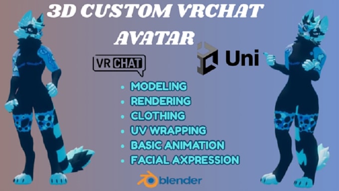 do realistic 3d furry model, vrchat avatar, nsfw vtuber model