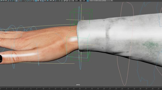 3d character advance rigging animation, use face control rig on fnaf character