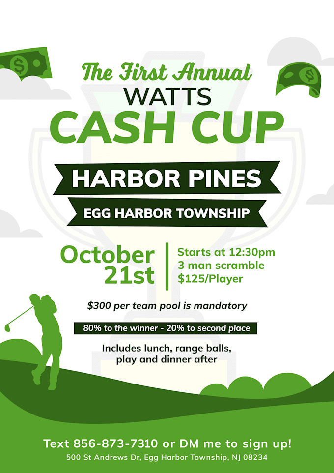 design an event flyer or poster