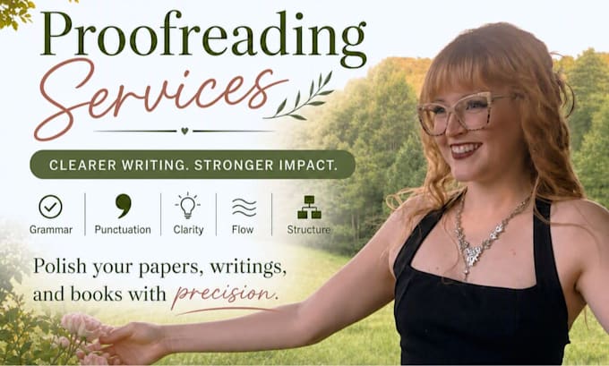 proofread and edit writings, papers, and books