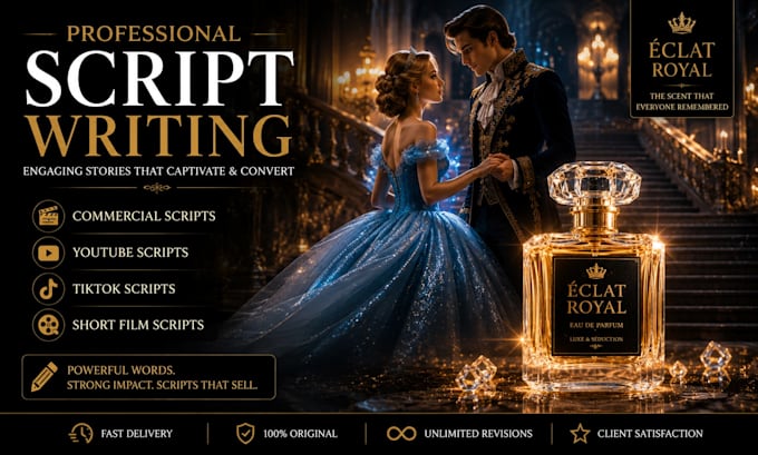 write engaging scripts for ads, films, and storytelling