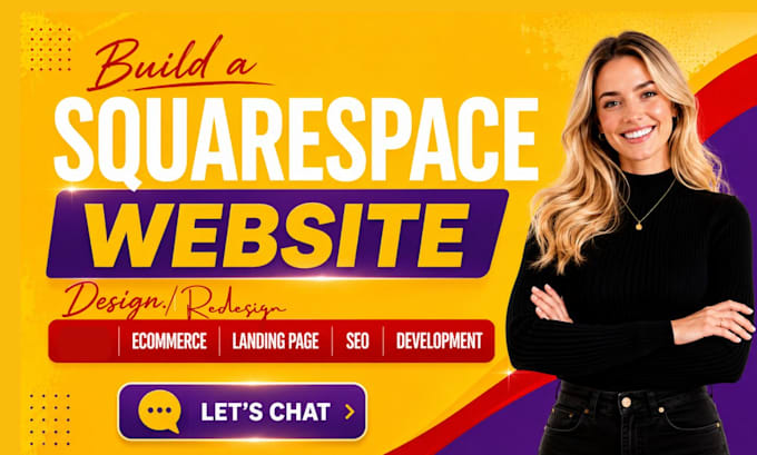 build squarespace website design ecommerce landing page SEO website development