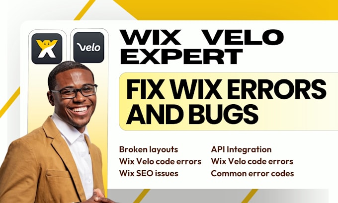 fix wix website bugs, errors and velo code issues custom features webhook api