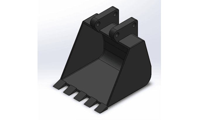 create professional jcb bucket 3d designs