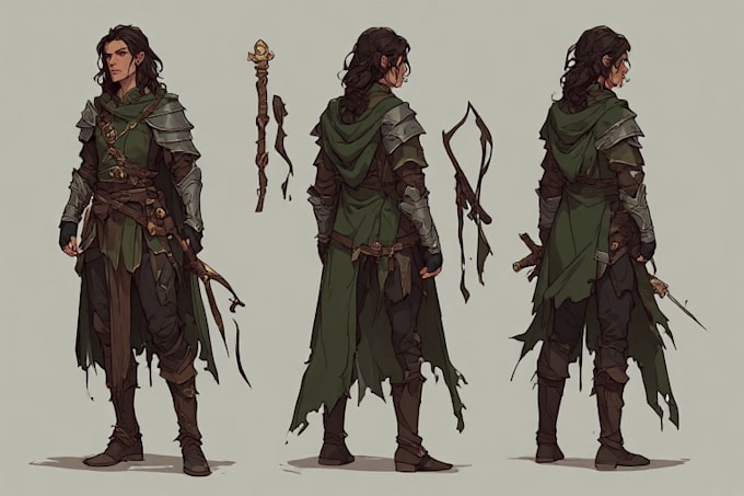 illustrate a marvelous rpg dnd character art
