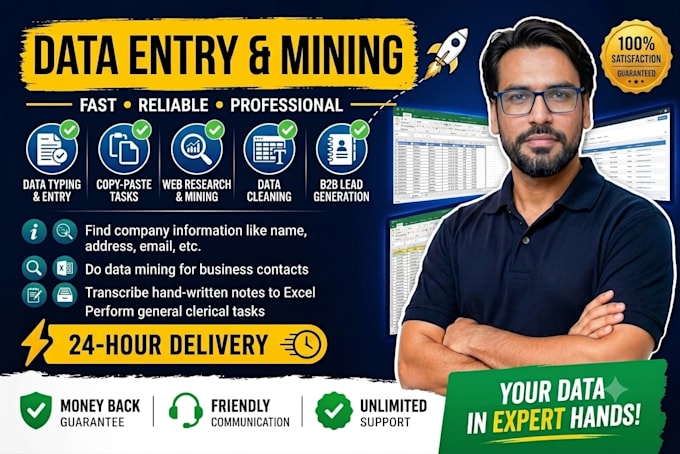 do data entry, excel work, and virtual admin support