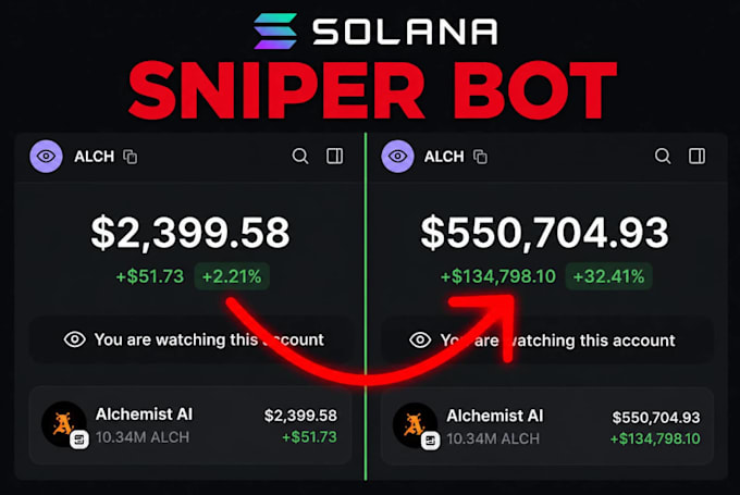 setup automated frontrun bot, arbitrage bot, eth solana pumpfun bot, sniper bot
