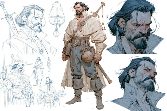 draw dnd rpg character