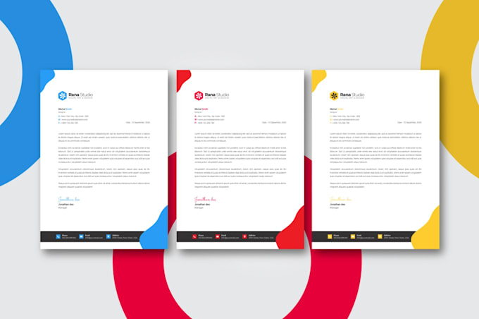 design letterhead in editable word format