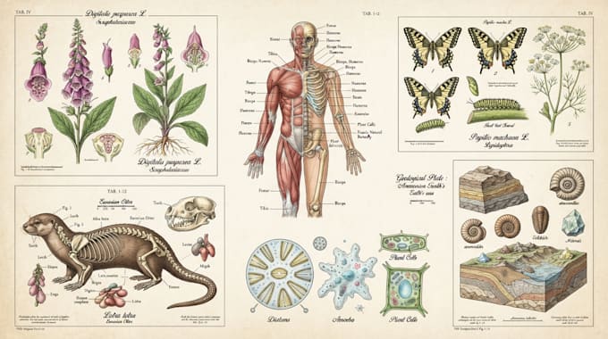create anatomy, medical, and scientific illustrations