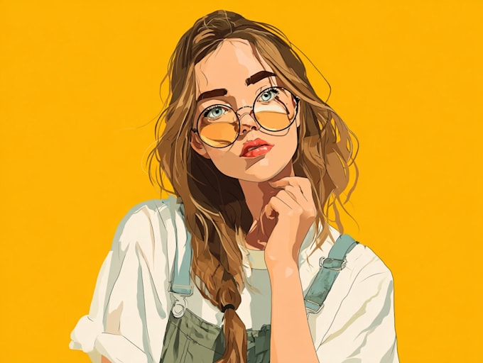 draw your high quality vector portrait