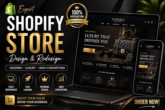 design and customize a premium shopify store or shopify theme