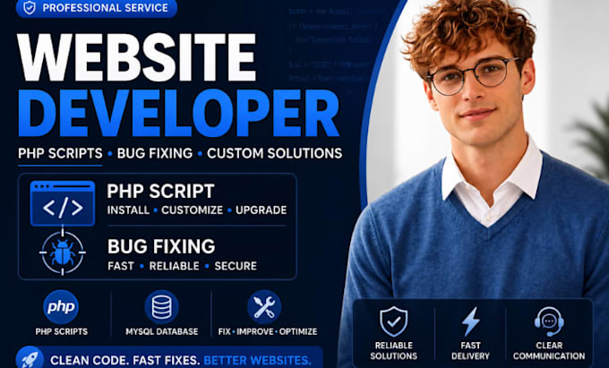 develop wordpress fix, customize and upgrade your PHP website or script