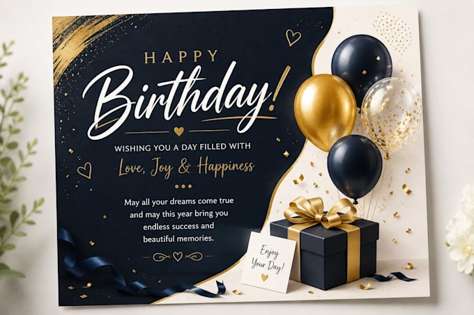 design personalised birthday greeting cards