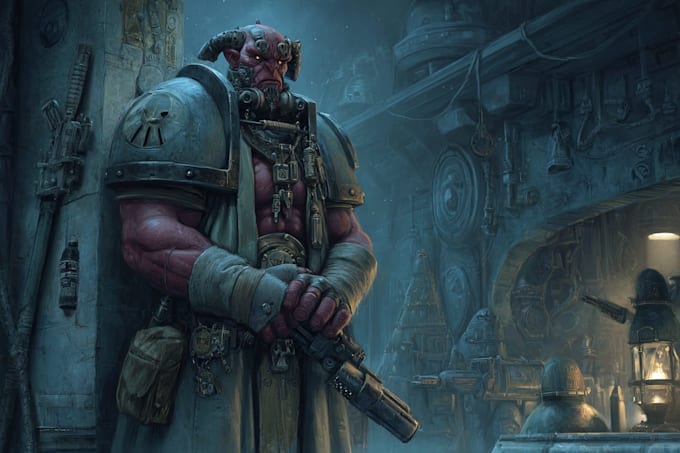 draw you as your favorite space marine chapter 40k warhammer