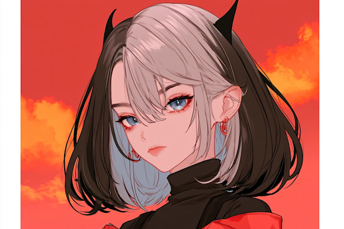 draw anime portrait or manga character
